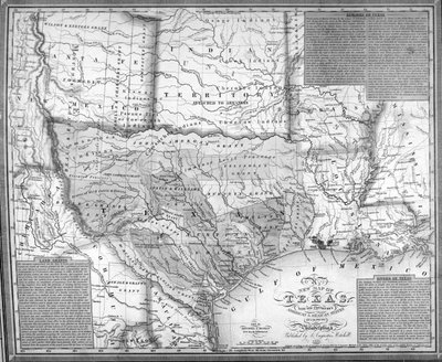 Mappa di Mitchell del Texas, 1835 da American School